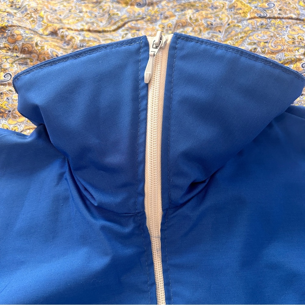 Vintage 70s 80s Tenson Sweden Blue & Navy Zip Windbreaker Streetwear Jacket - Picture 8 of 16